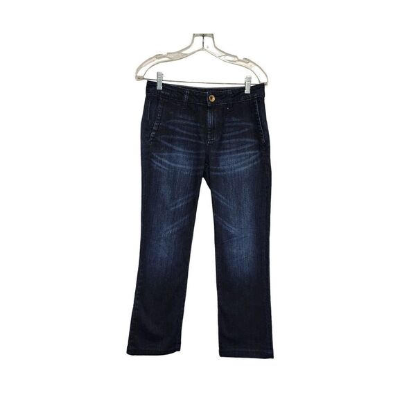 Banana Republic Denim Blue Jeans Straight Leg Girlfriend Jeans Size 27 - Picture 1 of 5